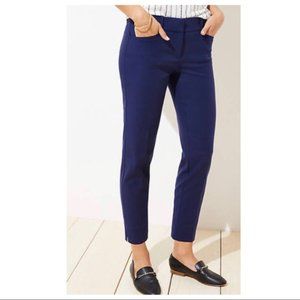 [LOFT] Navy Blue Riviera Julie Slim Ankle Pants